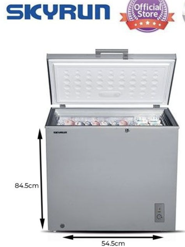 Skyrun 200 Litres Chest Freezer [4200D) - Grey